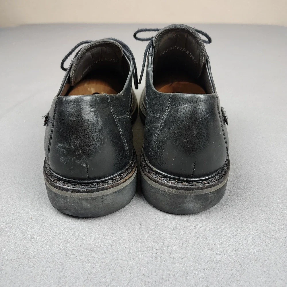 Mephisto Manko Black Leather Oxford Mens 10 Shoes Lace Up UK 9.5 Made In France